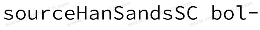 sourceHanSandsSC bol字体转换
